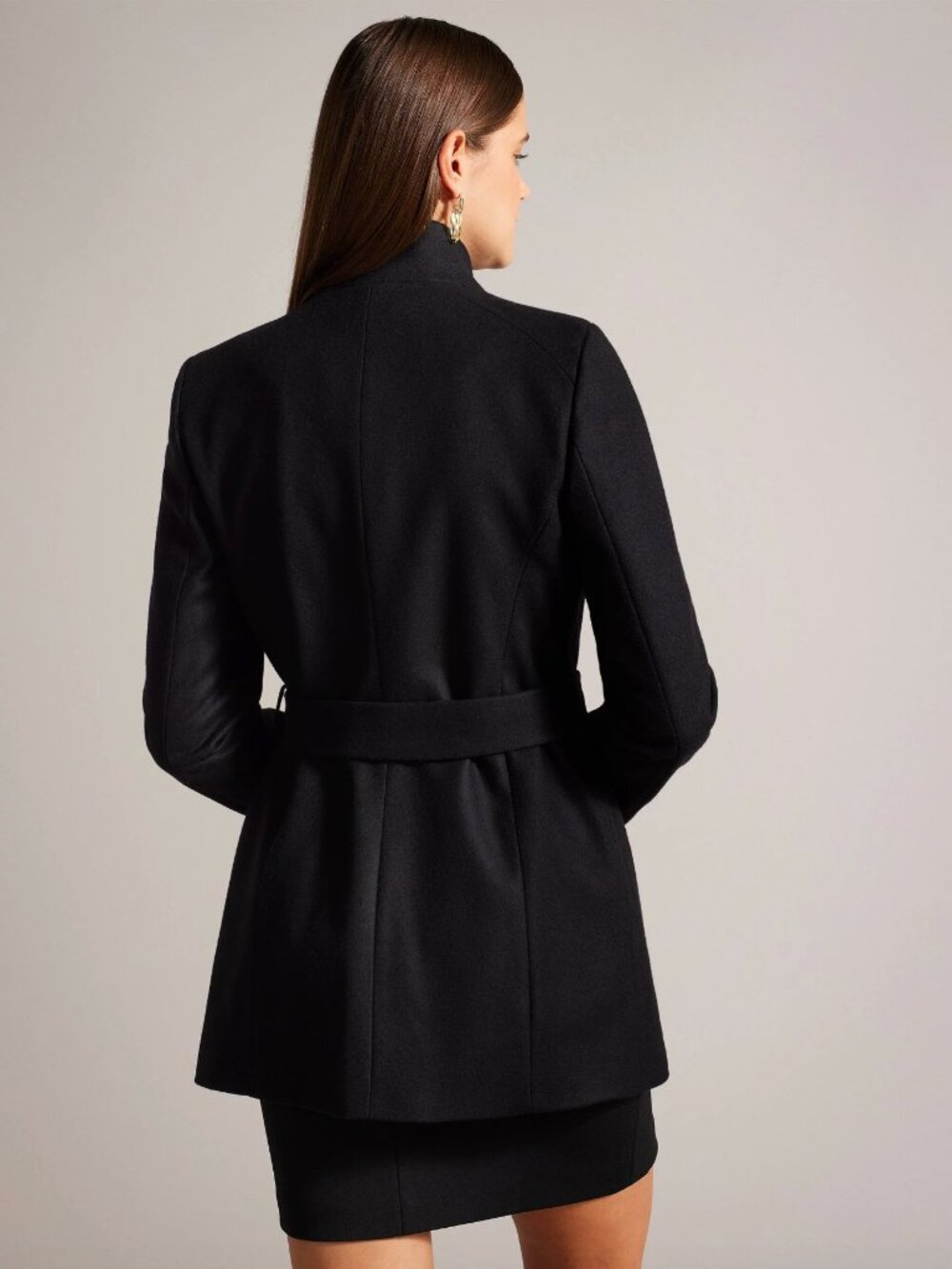 Ted Baker London Rosess Wool & Cashmere Blend Wrap Coat - Picture 5 of 7